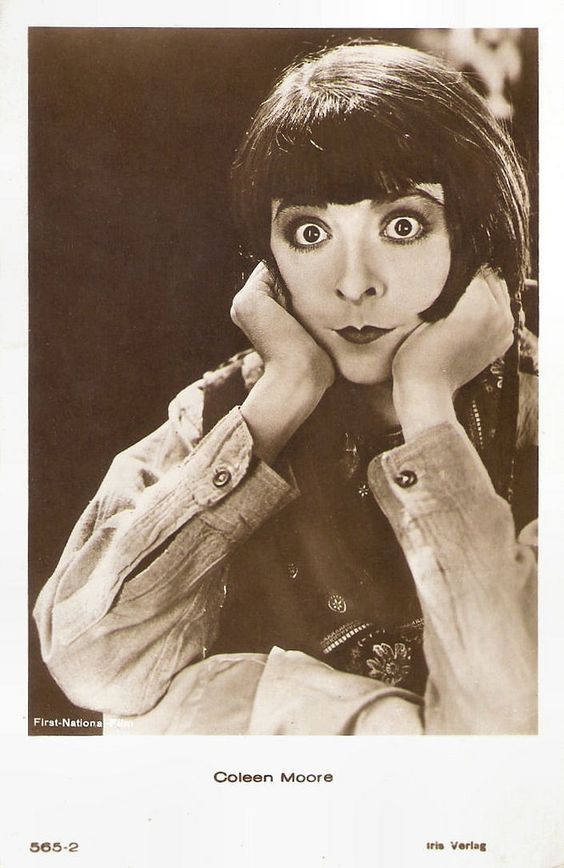 Colleen Moore expressive faces in 1920's silent movies 